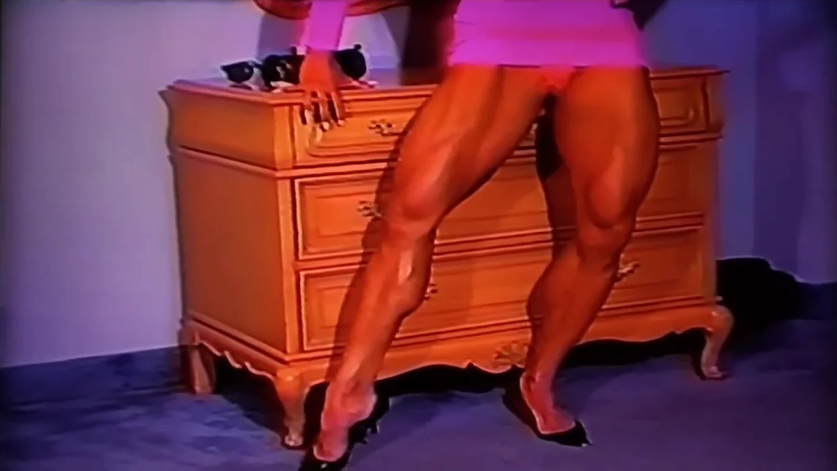 Arousingly Hot Muscle In Hot Pink Dress...Bombshell LDR On Fire