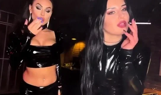 Evil Woman - Teasing And Smoking By Two Goddesses
