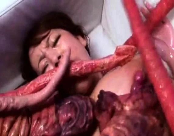 Busty MILF Cum Covered by Tentacles!