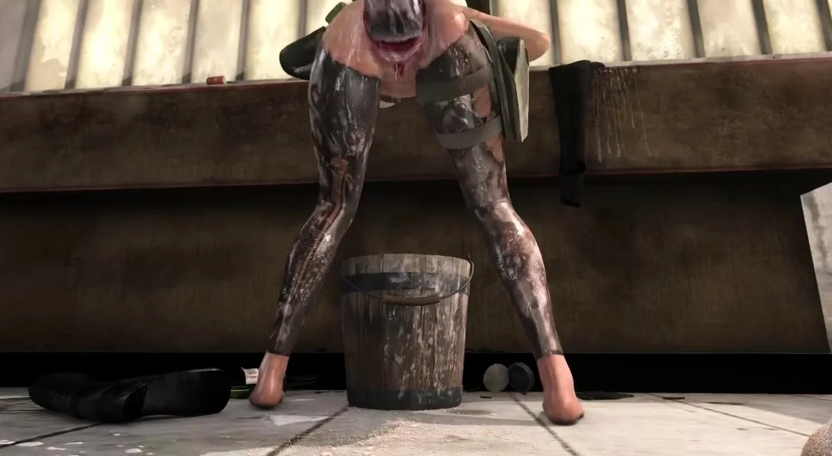 Brunette is shafted in a 3D fucking