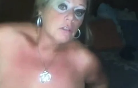 Blonde Mature Playing On WebCam