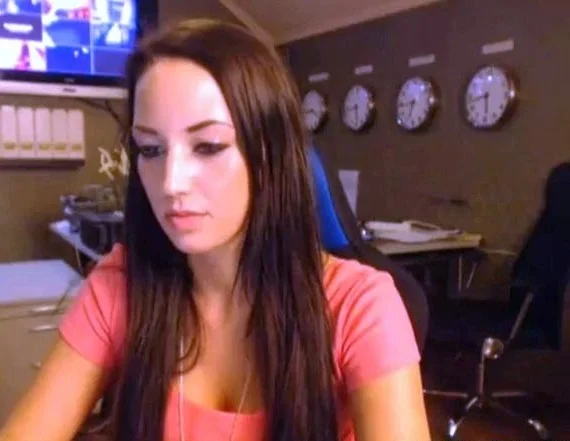 Naughty Teen Secretary on Webcam