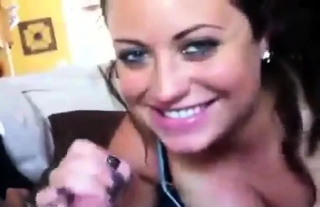 Amateur Big Tit Brunette Sucks And Swallows