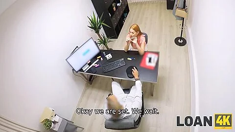 Red-haired Goddess With Perfect Big Boobs Fucks For A Loan