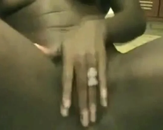 Black Teen masturbates in Webcam
