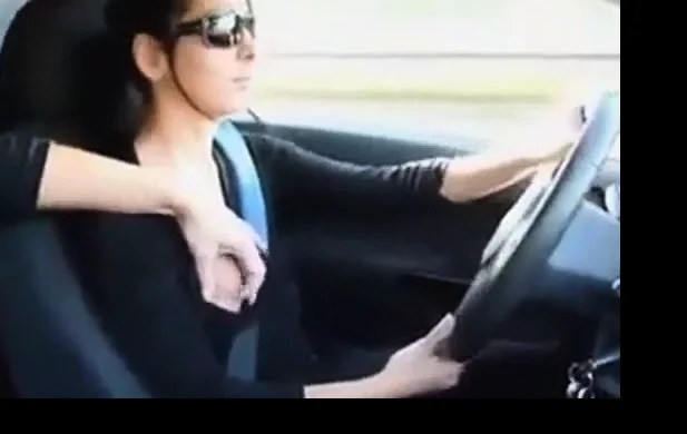 Handjob in car