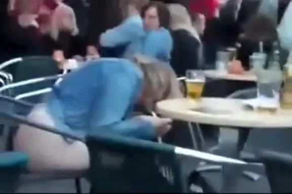She was so that she urinated on the chair