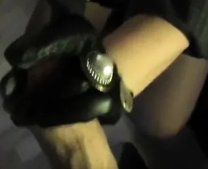 Arschlady Angelique Ficken Blasen mit Lederhandschuhe !!