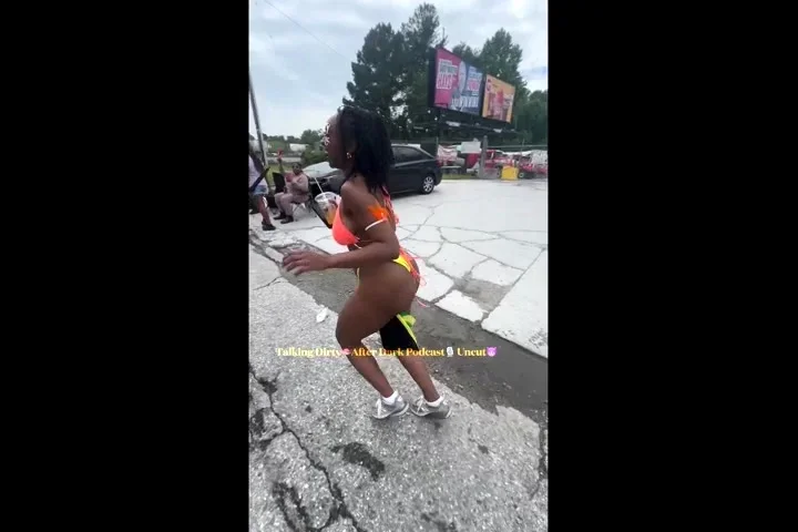 Sexy brunette amateur sucking and fucking cock naked outdoor