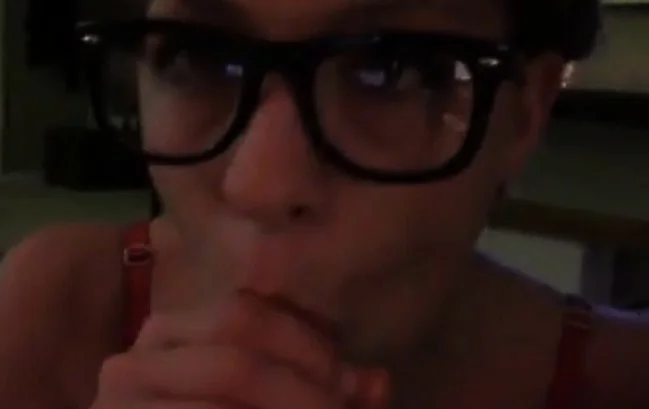 Teen POV blowjob and swallow