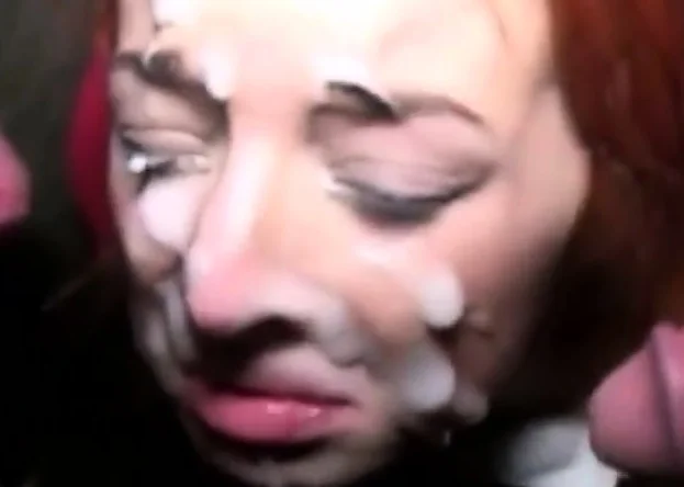 amateur bukkake gag on cum