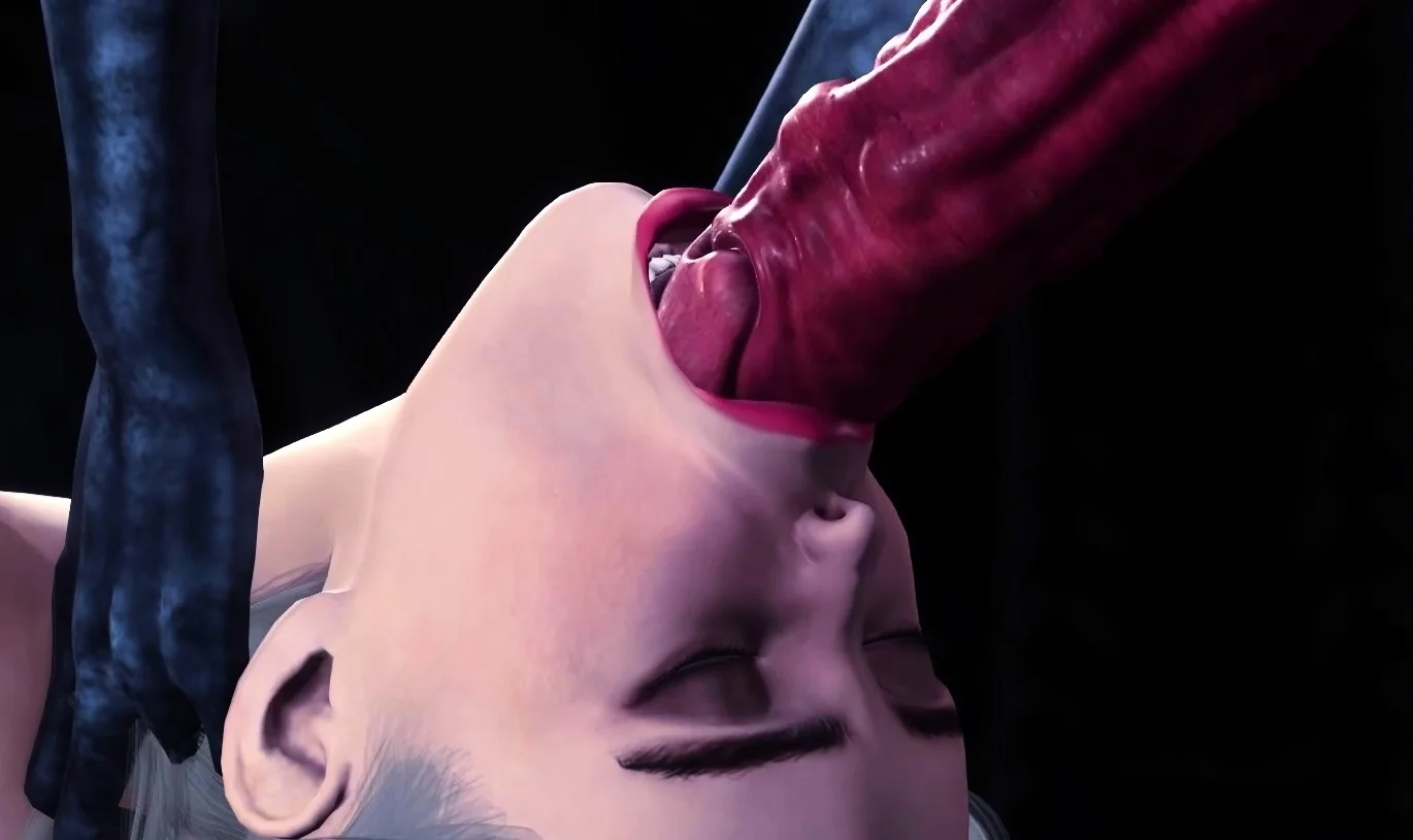 A sexy hottie gets fucked by a female alien in a cave