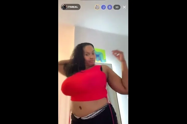 Black MILF with BIG boobs dancing and teasing