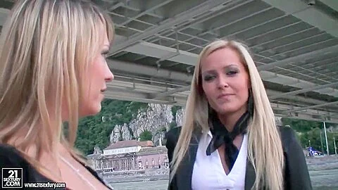 Blue Angel and Sophie Moone ride on a boat