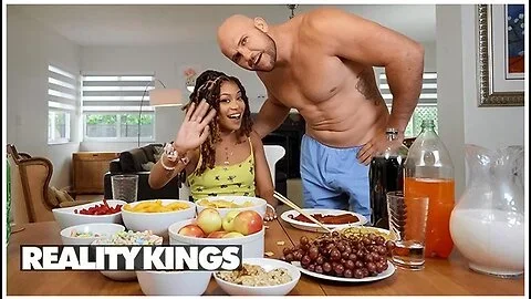 Foodie Jeni Angel Is Having A Mukbang & Jmac Offers Her His Sausage To Fill Her Up