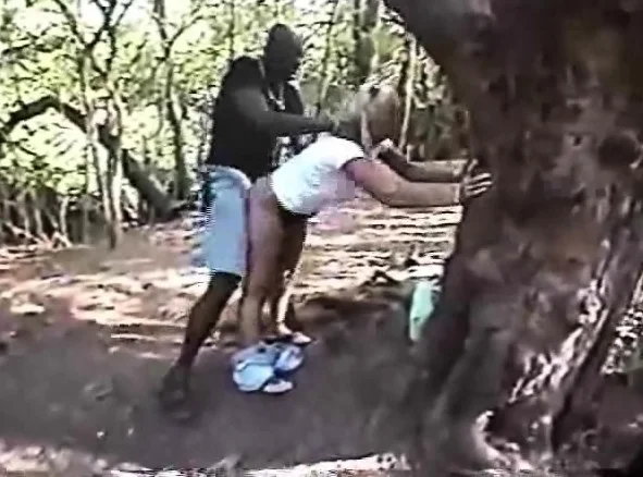Hardcore voyeur fucking at outdoor place