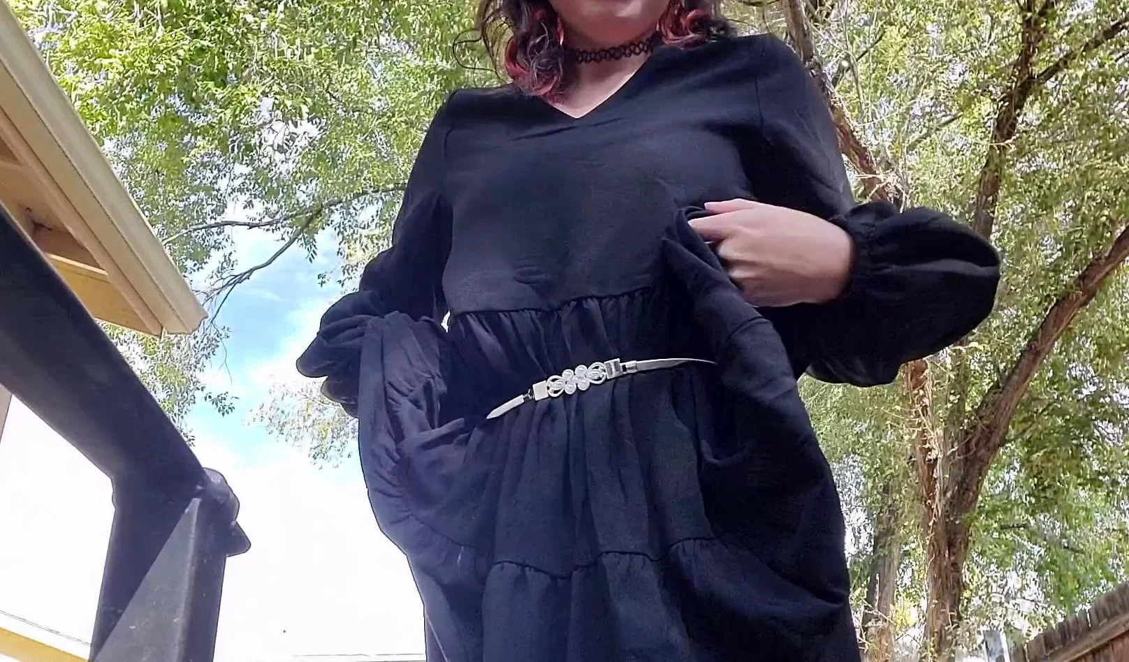 Real amateur couple outdoor ass fuck and anal creampie in hd
