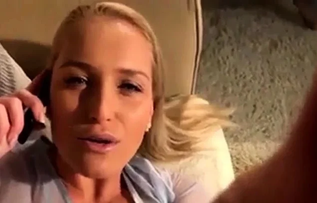 Girl keeps talking on phone even when boyfriend fucks