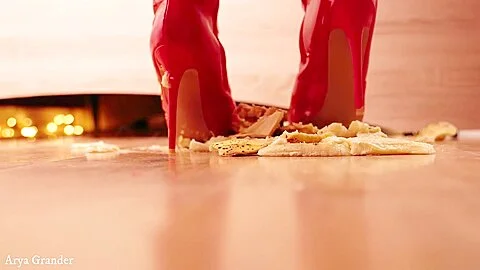Banana Splosh Squeeze Video Heels And Food Crush Fetish