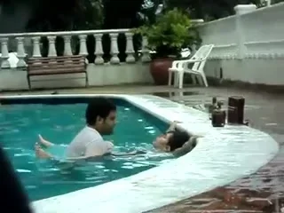 Sex in the pool.