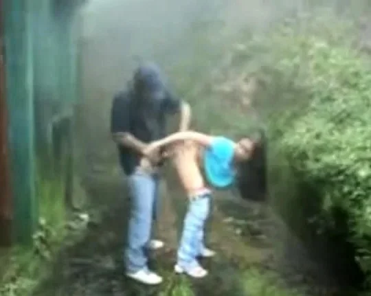 Outdoor Public Suck Fuck Rain