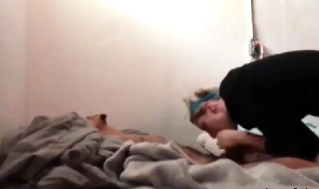 My niece takes cum breakfast in guest room
