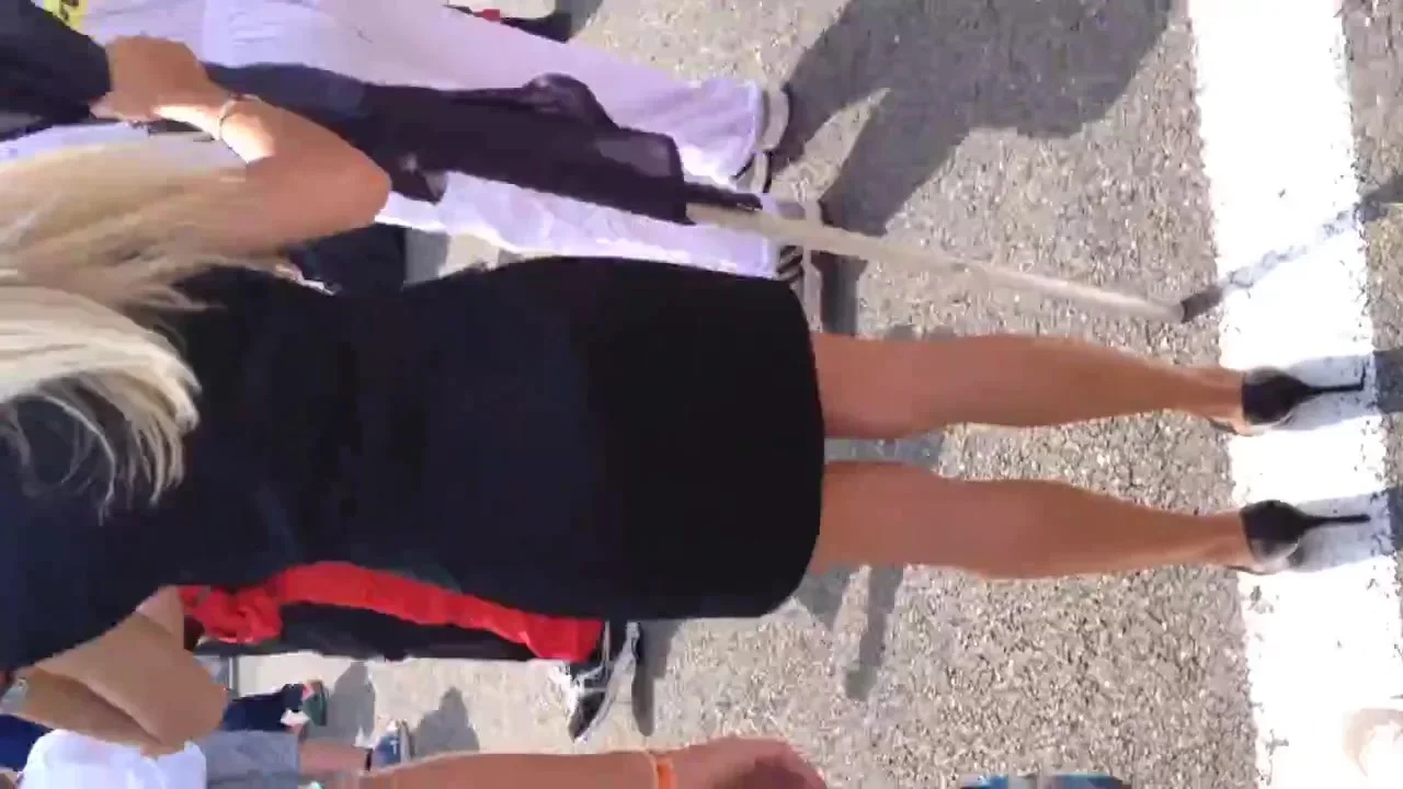 Candid On a circuit