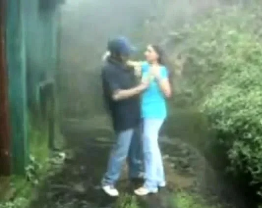 British Indian couple fuck in rain storm at hill station