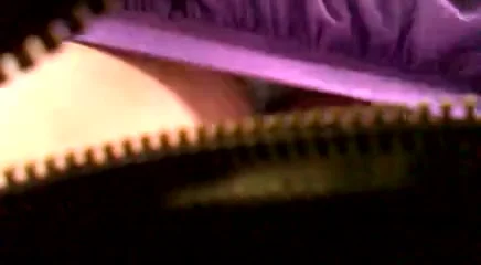 Quite a tight purple skirt.