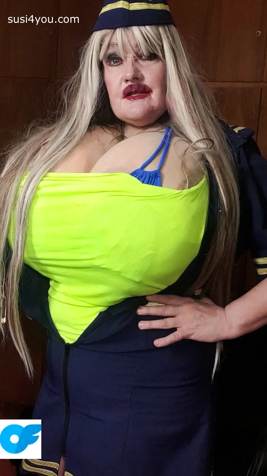 Watch sexy Susi in amazing stewardess