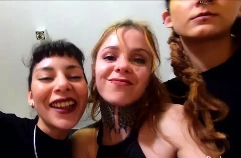 Lesbian foot fetish trio