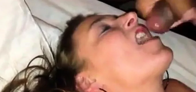 Girl Drinks BBC Cum While Hubby Films