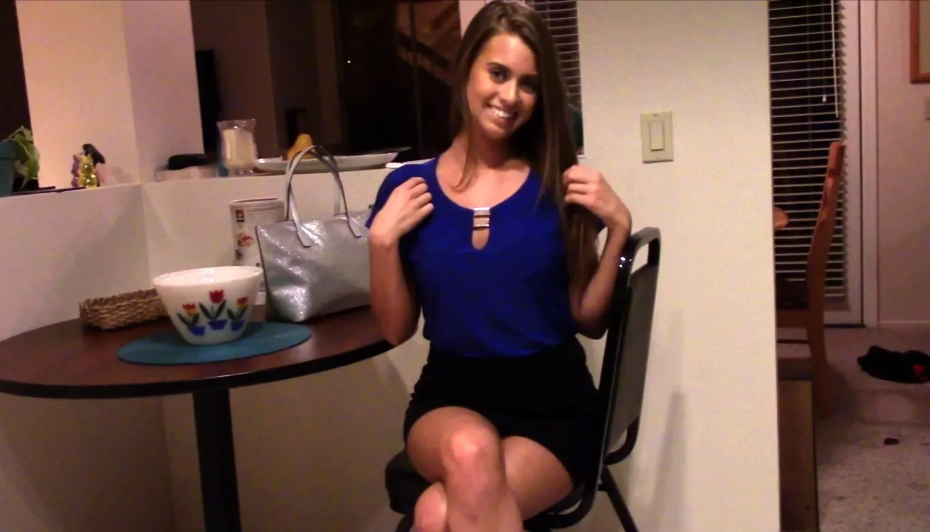 Amateur Teen with Huge Dildo Masturbating on Webcam