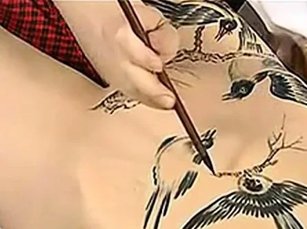chino art body painting in chine