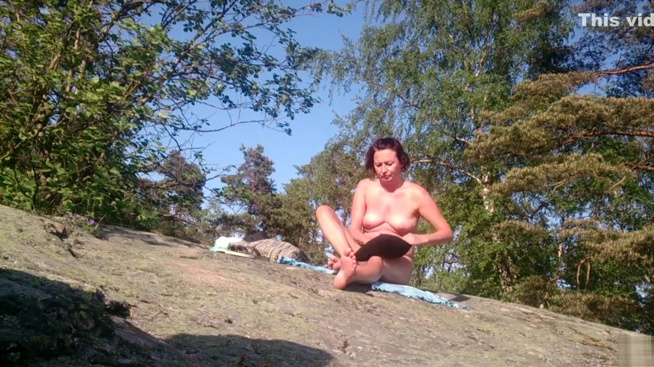 Russian nudist woman gets spied on at the beach
