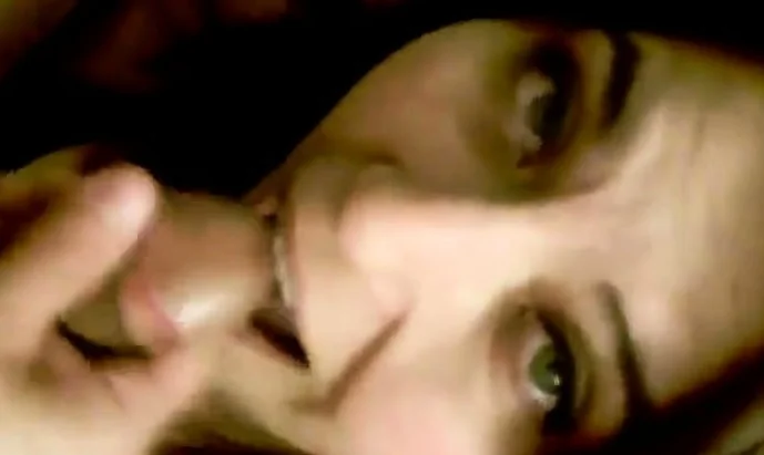 She continues to suck after she gets facialized