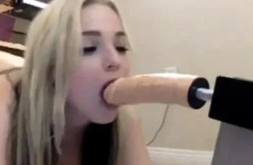 Blonde Babe Sex Machine