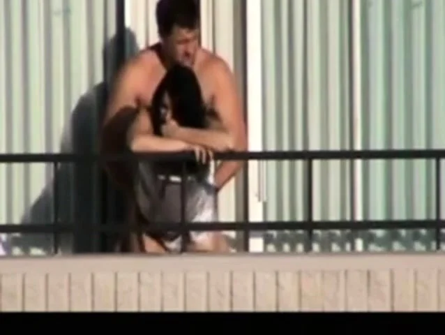 couple fucks on hotel balcony