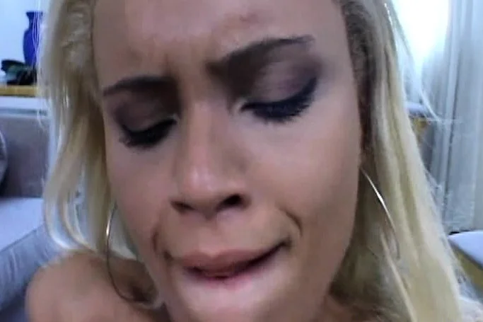 Agatha Meirelles blows a big rod and then takes it deep in her pussy