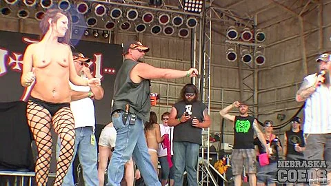 Super Hot Sproty Biker Chick Contest At The 2015 Abate Of Iowa Freedom Rally - NebraskaCoeds
