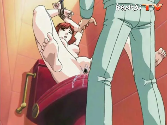 Hentai chick gets her clothes torn and fucked in the bathroom by the janitor