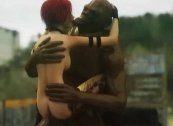 3D Monster Fucks a Hot Redhead!