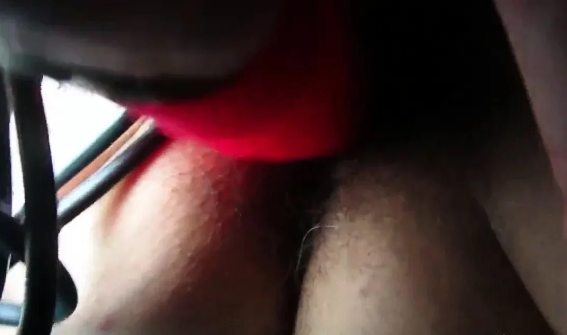 My hairy girl with a vibrator