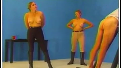 Caned by two mistresses until he bleeds