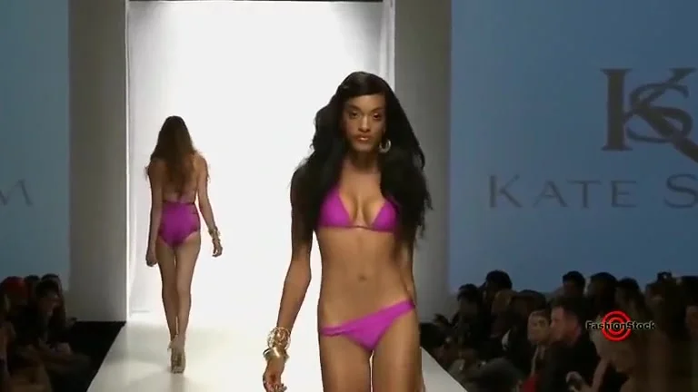 Stunning swimsuit models walk the runway
