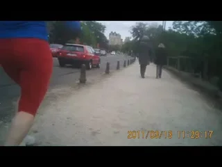 Spandex jogging sexy ass