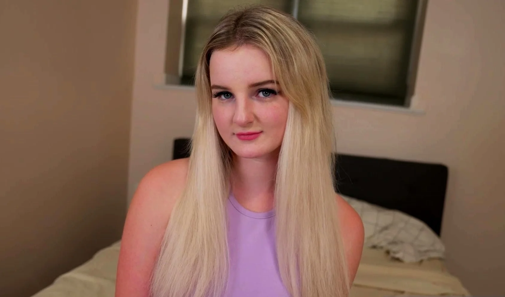 Amateur BBW teen BJ and sex at a casting