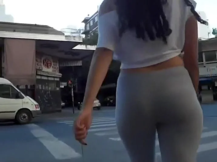 Creeping up behind a big shapely butt