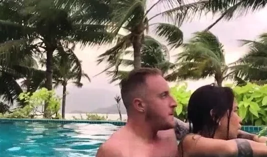 Fucking in Public Pool jacuzzi