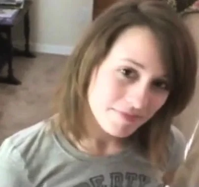Cute dark blonde girl sucks dick and gags on older guys cum
